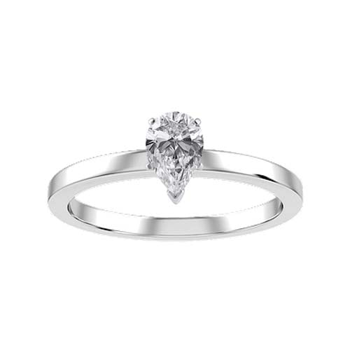 Engagement Pear White ring